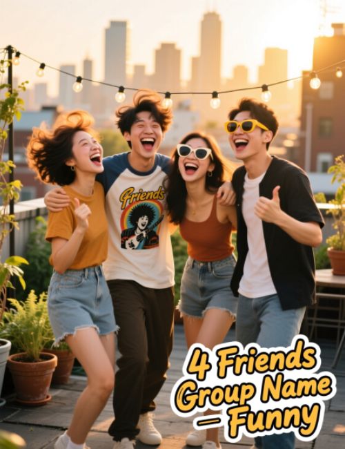 4 Friends group name Funny