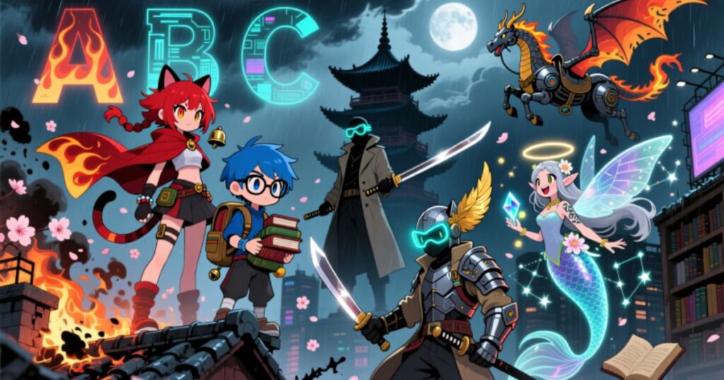 A – Z Names for Anime