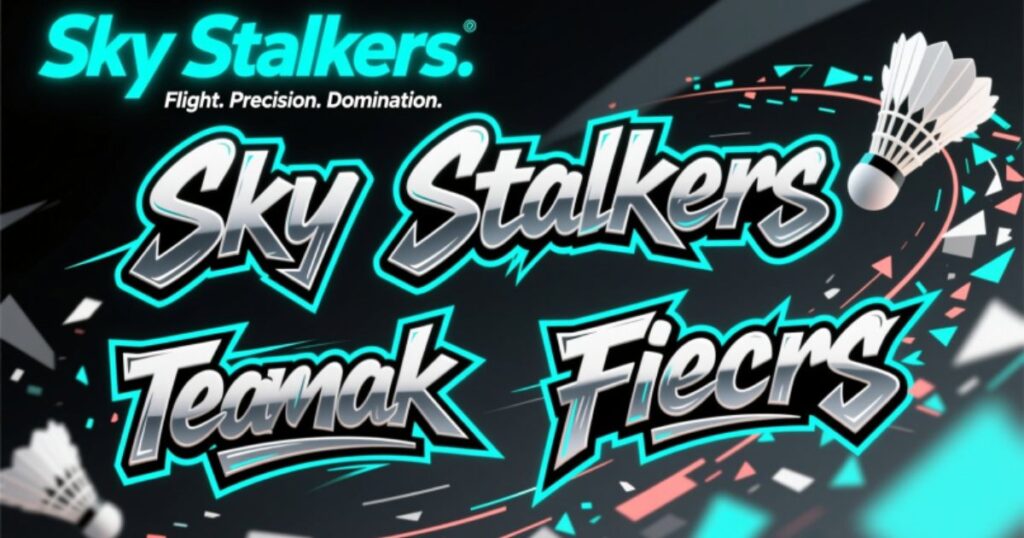 Best Badminton Team Names