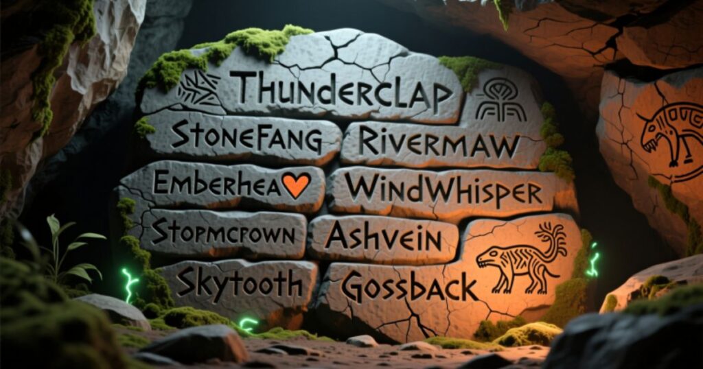 Caveman Names Inspired by Nature