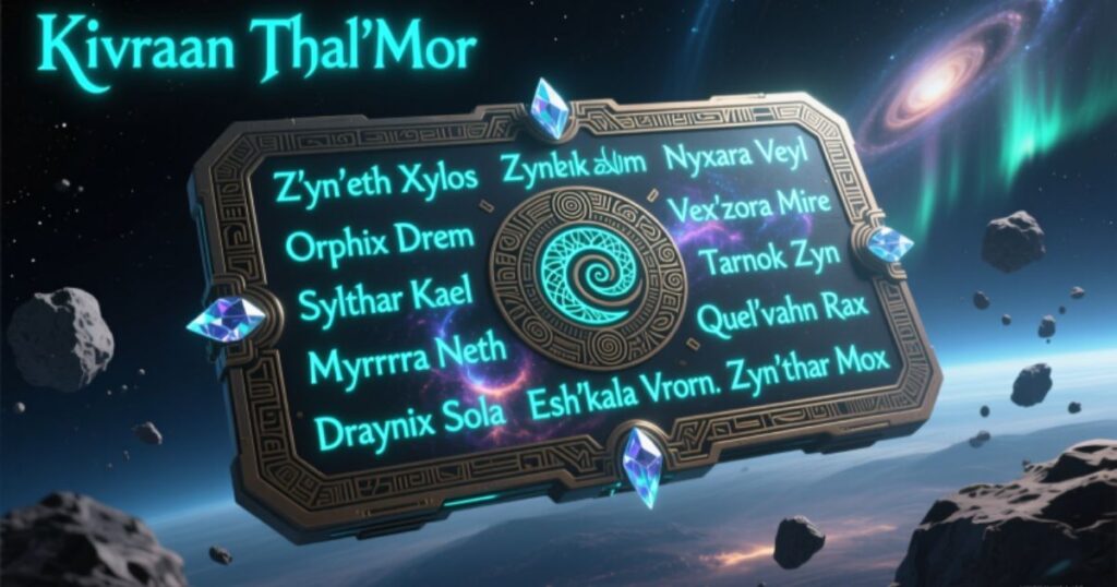 Cool Alien Names