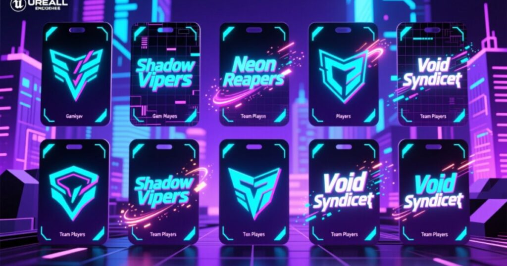 Cool Gaming Names for Team Players