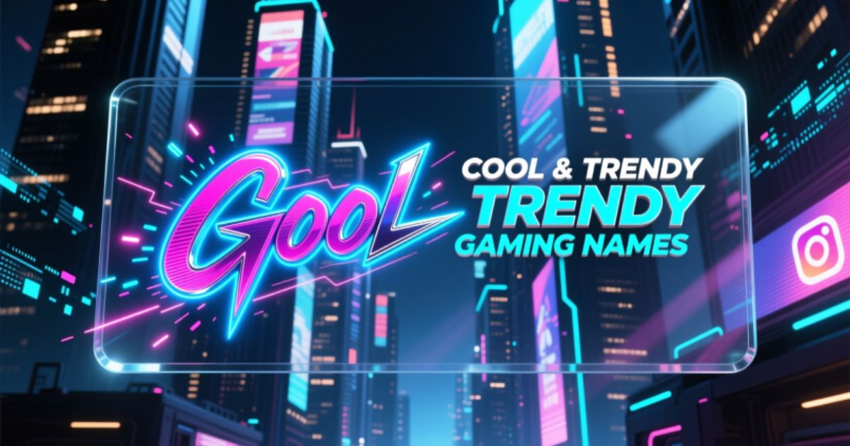 Cool & Trendy Gaming Names