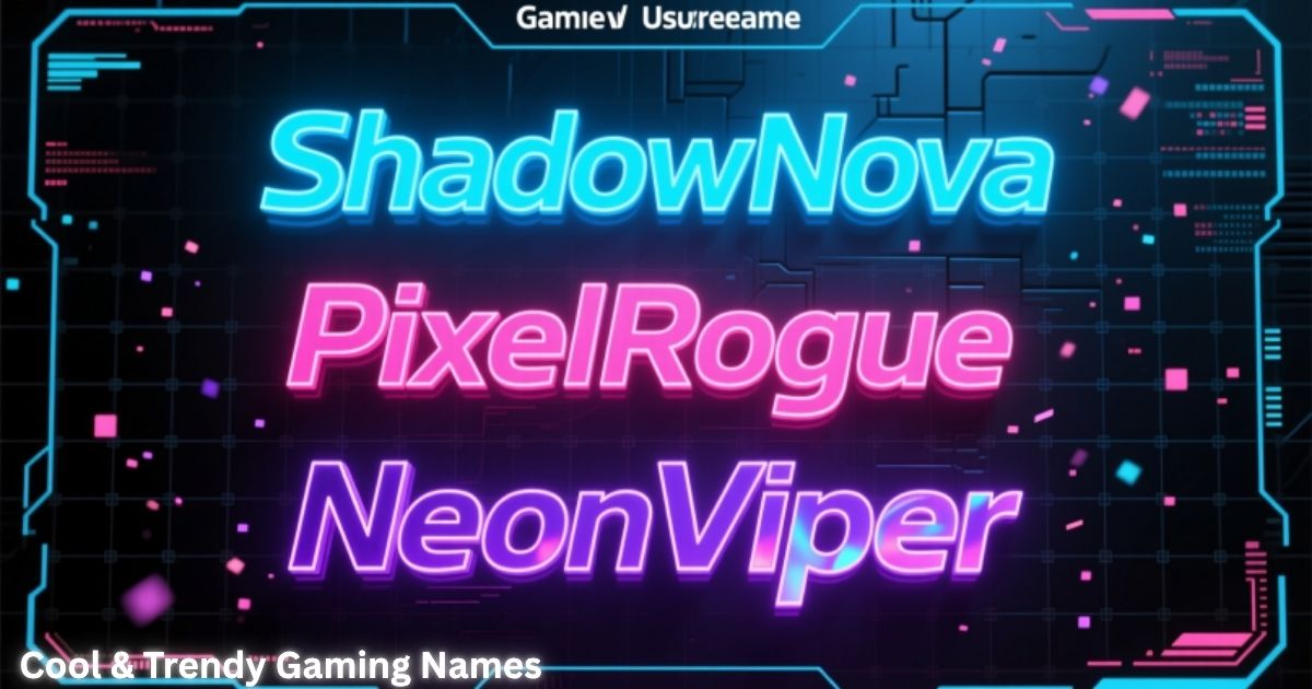 Cool & Trendy Gaming Names