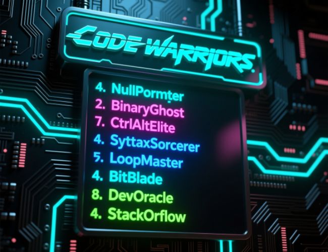 Cool names for coders