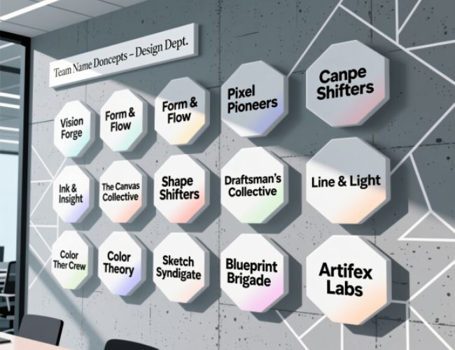 Design Department Team Name Ideas