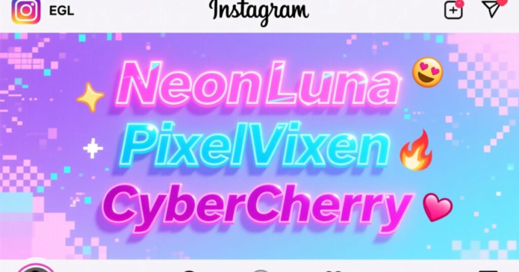 EGirl Names for Instagram