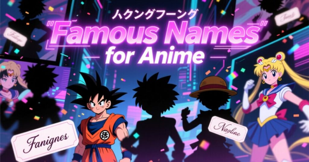 Famous Names for Anime