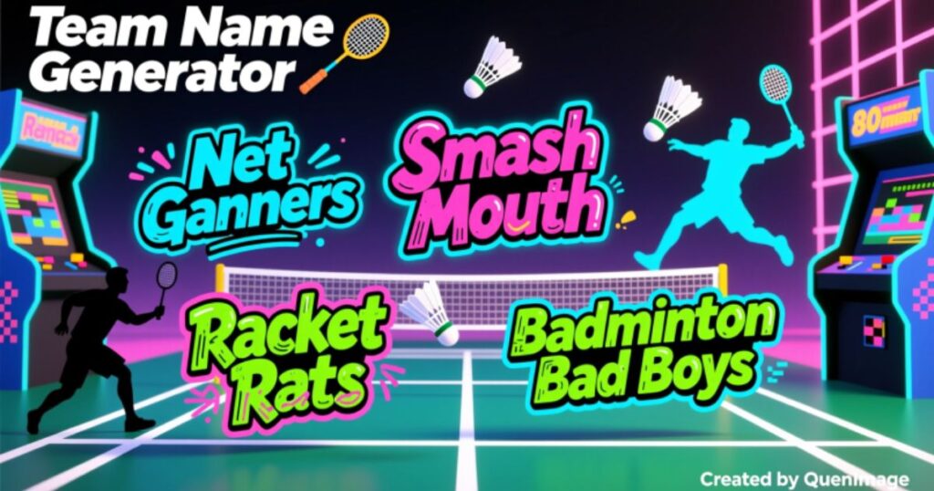 Funny Badminton Team Names