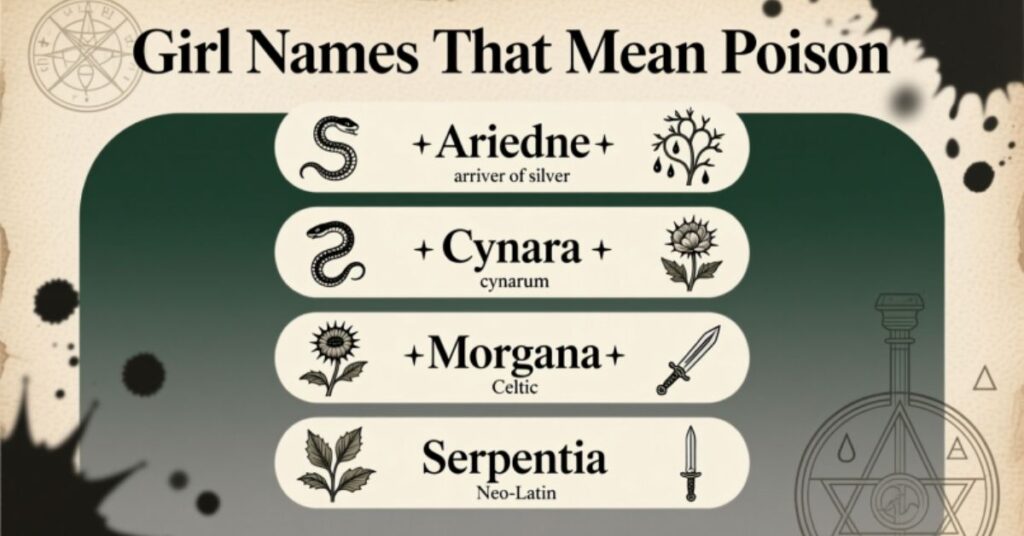 Girl Names That Mean Poison