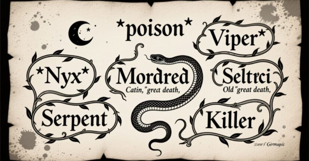 Male Names That Mean Poison