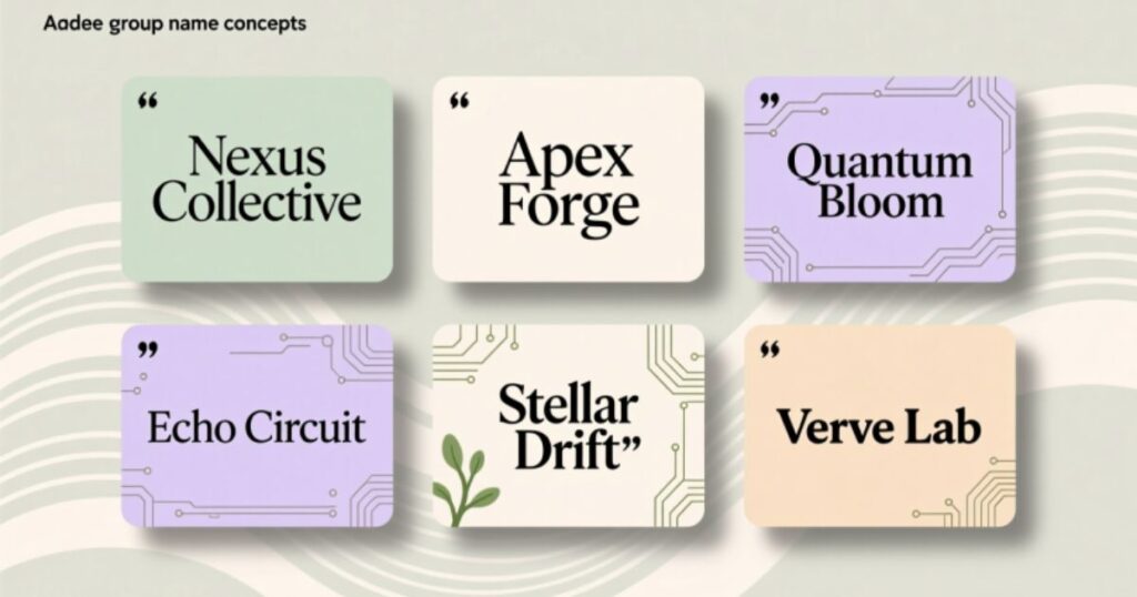 Project Group Name Ideas