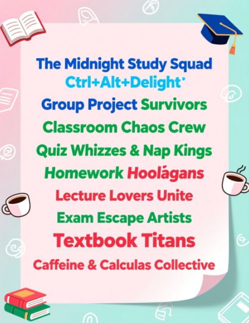 Students Group Names for WhatsApp