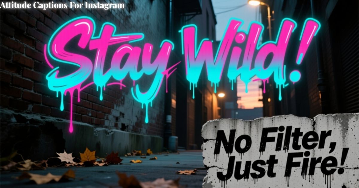 Attitude Captions For Instagram