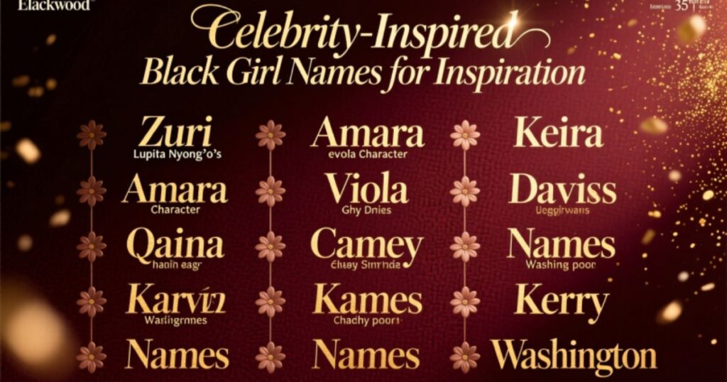 Celebrity-Inspired Black Girl Names for Inspiration
