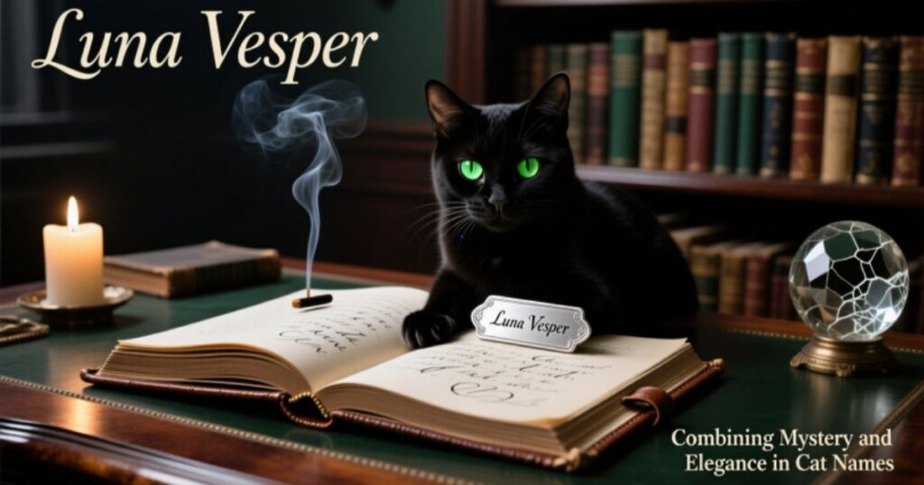 Combining Mystery and Elegance in Cat Names
