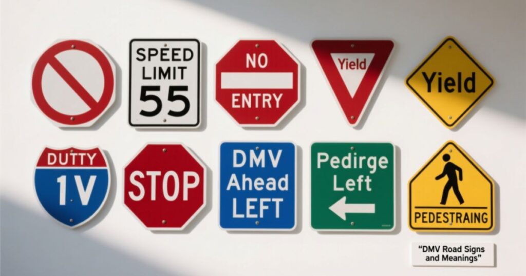 DMV Road Signs and Meanings