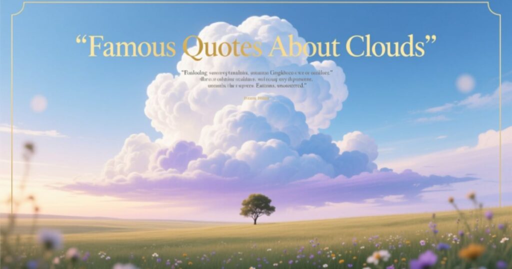 Famous Quotes About Clouds