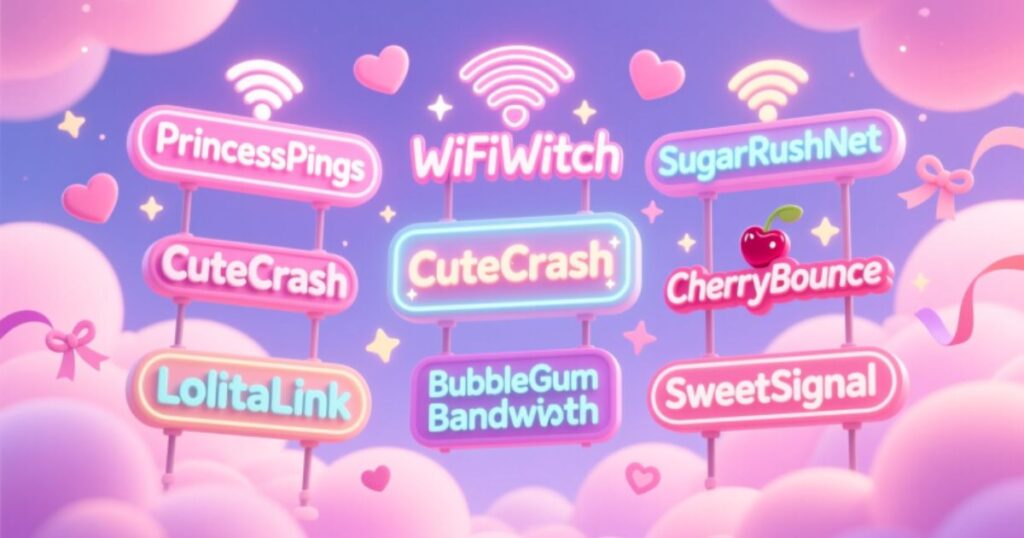 Funny WiFi names for girls