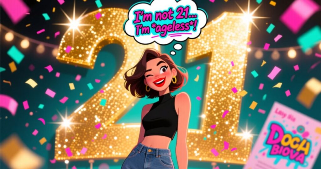 Funny and Sassy 21st Birthday Captions
