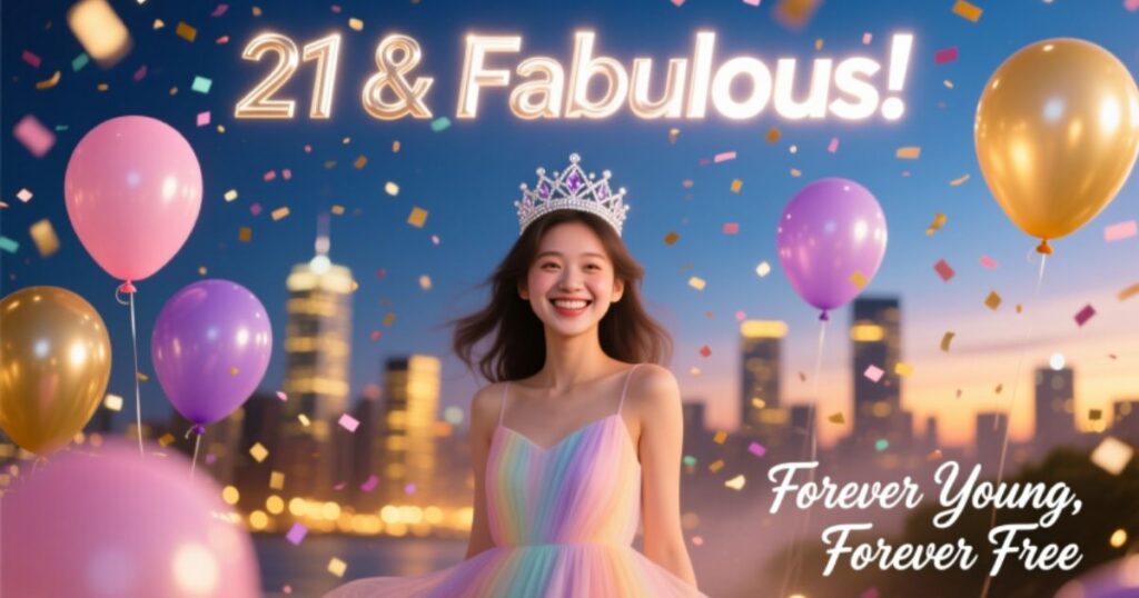 Hello 21st birthday captions