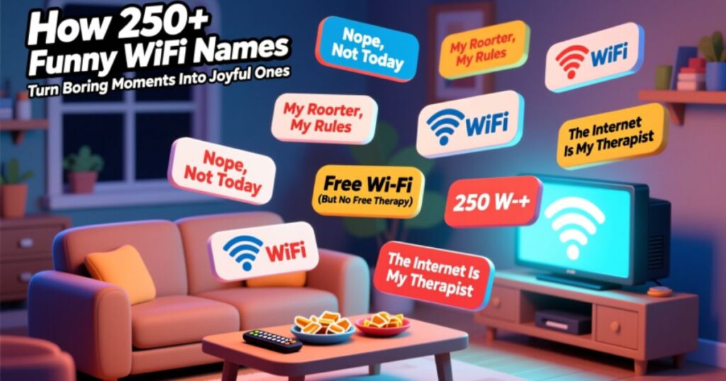 How 250+ Funny WiFi Names Turn Boring Moments Into Joyful Ones