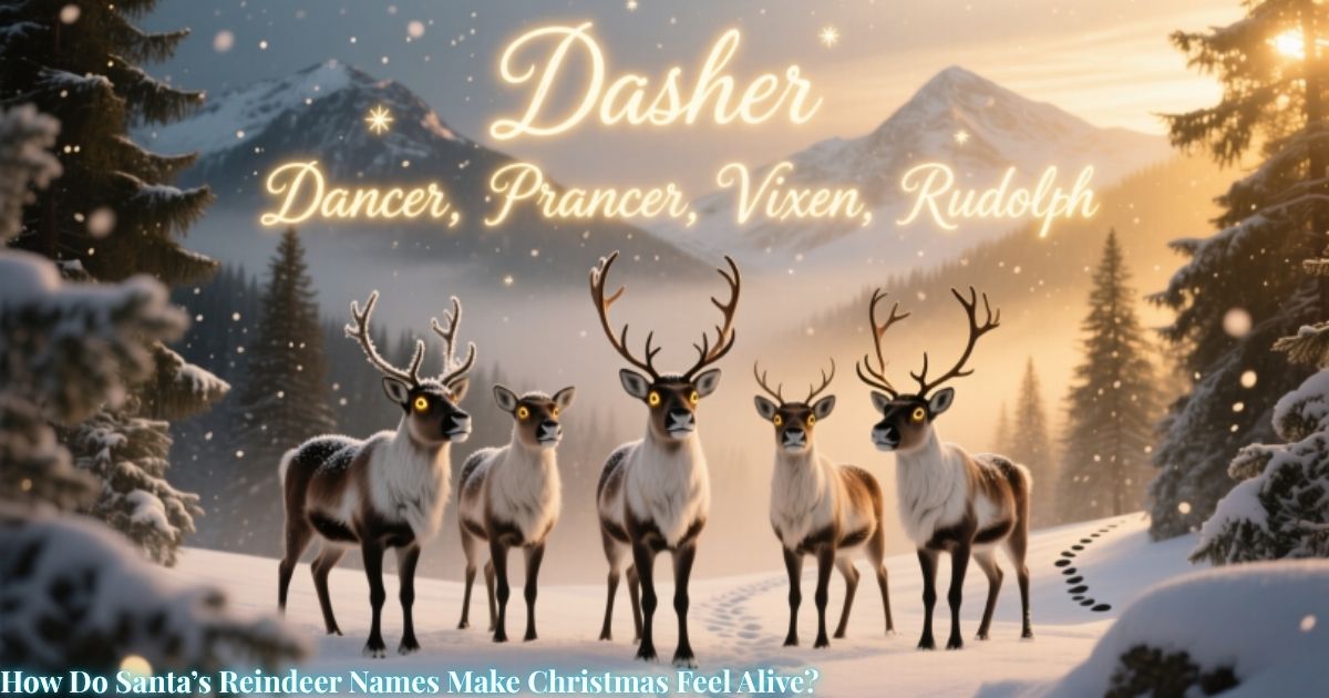 How Do Santa’s Reindeer Names Make Christmas Feel Alive?