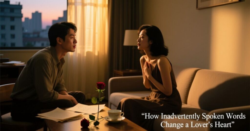 How Inadvertently Spoken Words Change a Lover's Heart