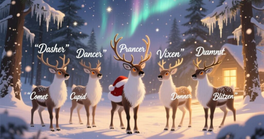 How Santa’s Reindeer Names Create a Warm Christmas Mood
