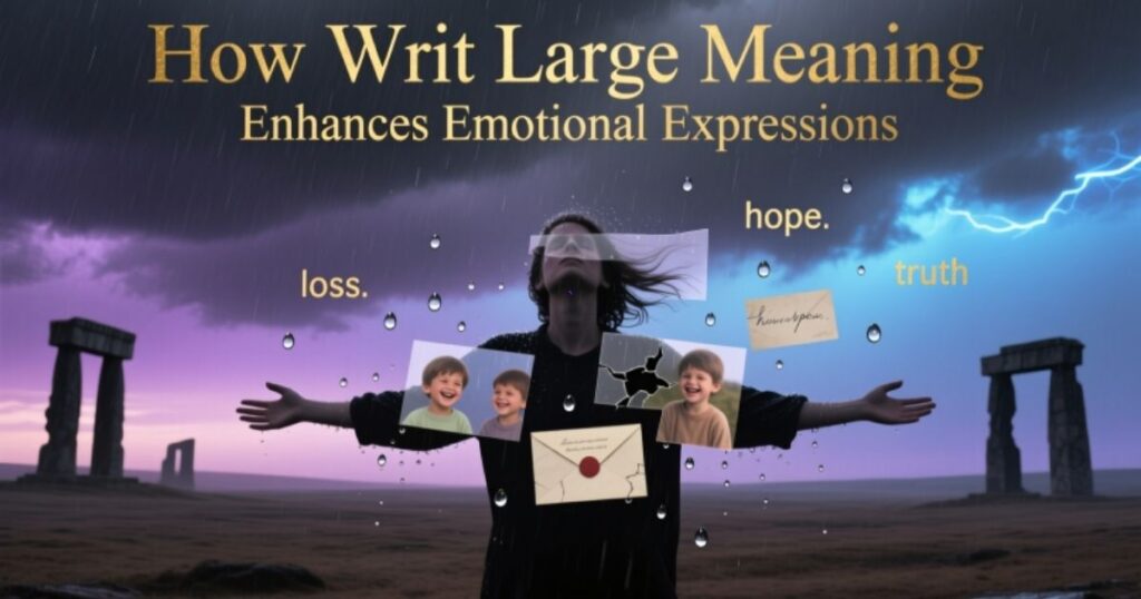 How Writ Large Meaning Enhances Emotional Expressions