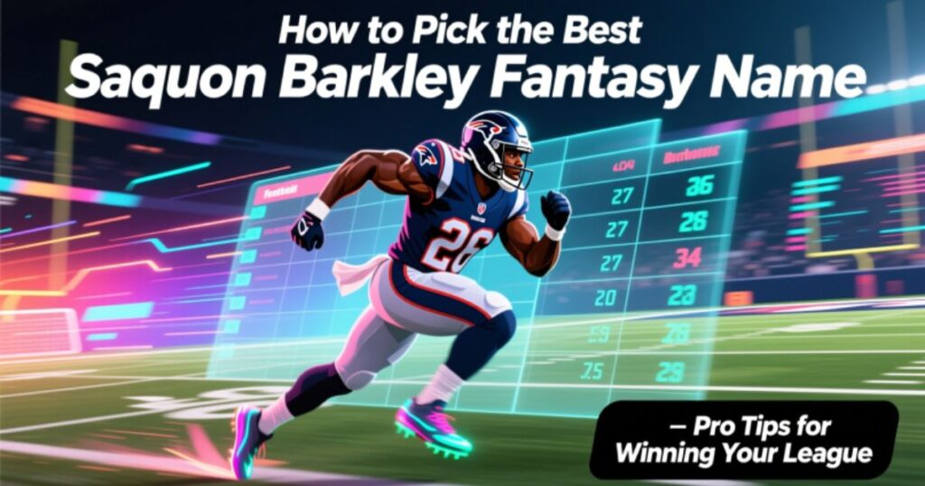 How to Pick the Best Saquon Barkley Fantasy Name

