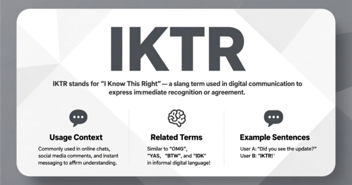 IKTR Meaning in Text: Definition, Uses, and Contexts