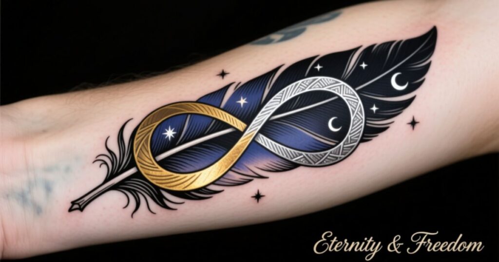 Infinity Feather Tattoo Meaning