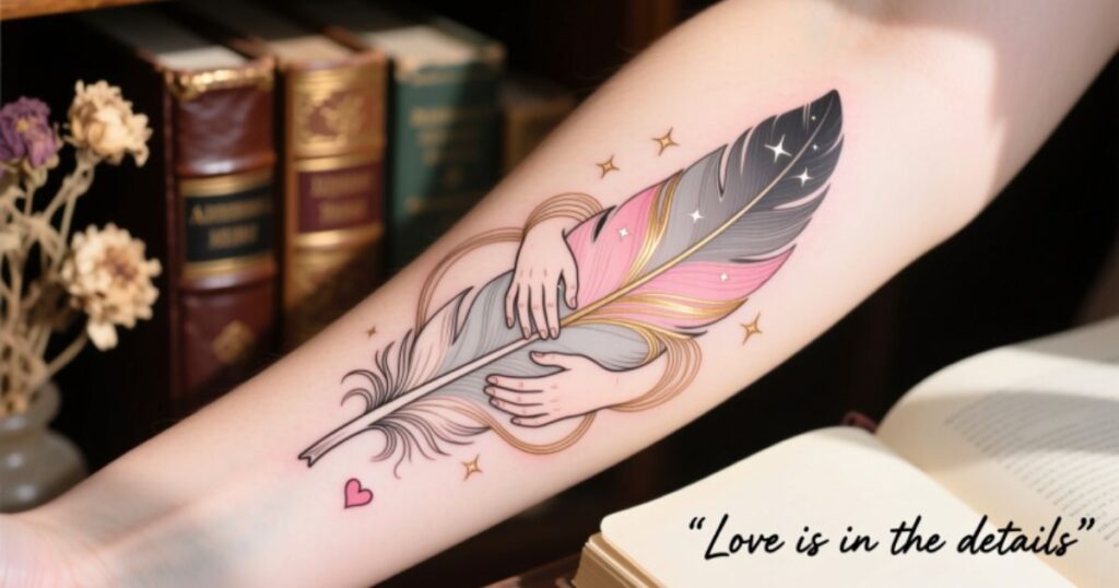 Love and Relationships Reflected Through Feather Tattoos