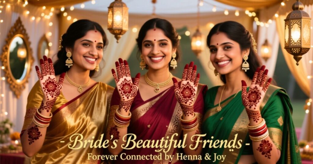 Mehndi Captions for Bride's Friends
