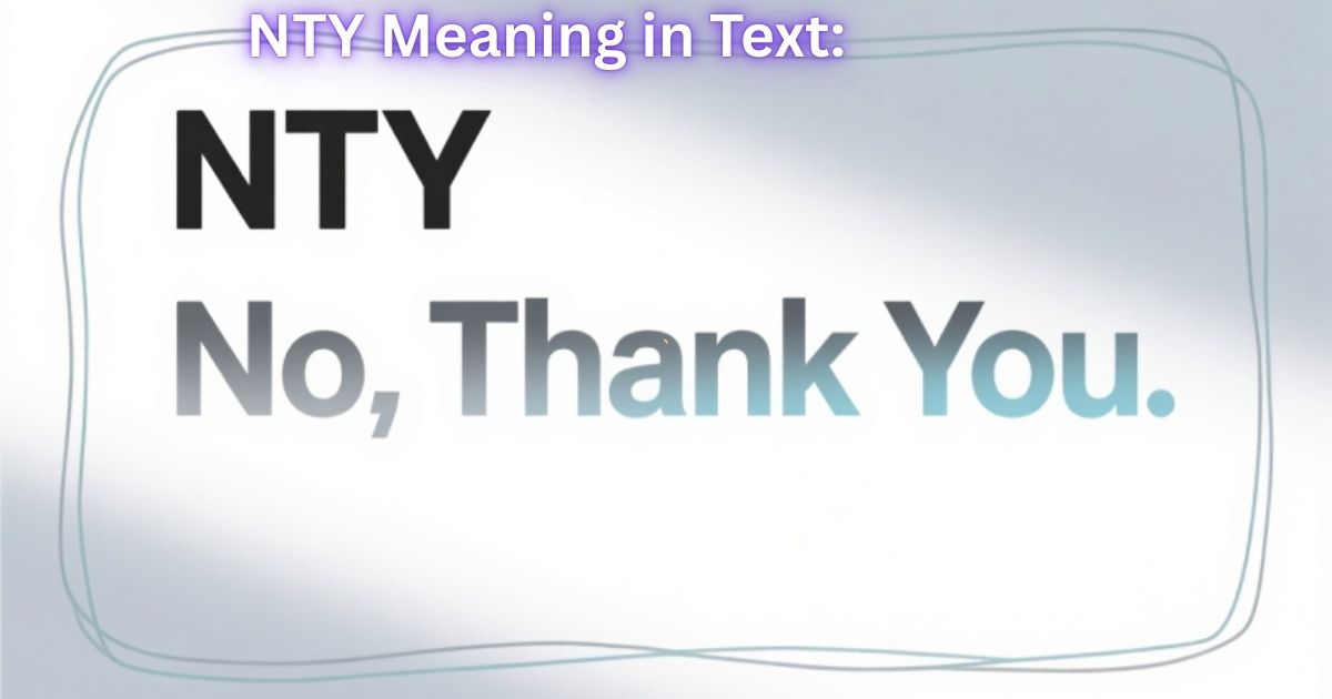 NTY Meaning in Text Definition, Usage, and Contexts