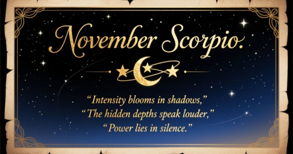 November Scorpio quotes