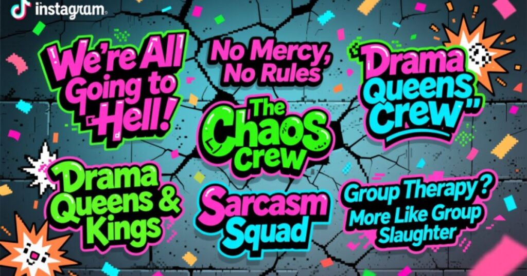 Offensive group chat names funny