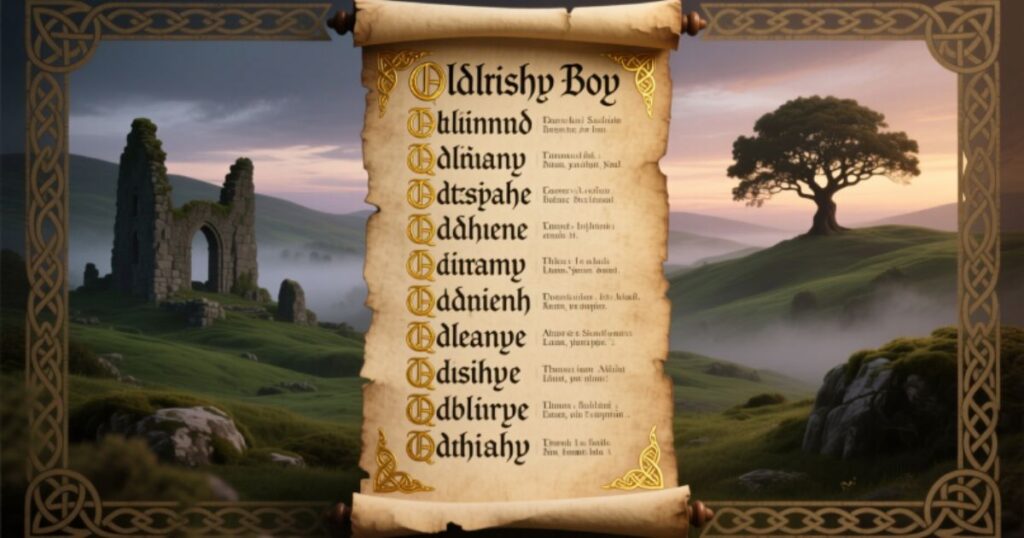 Old Irish boy names and meanings