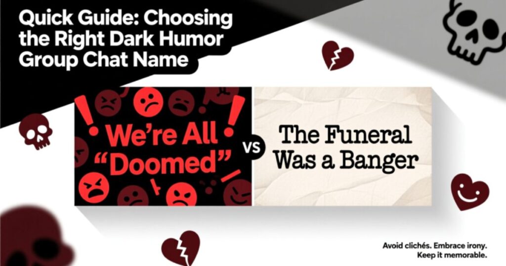 Quick Guide Choosing the Right Dark Humor Group Chat Name