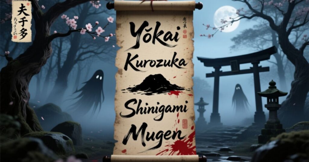 Rare Japanese last names with dark meanings