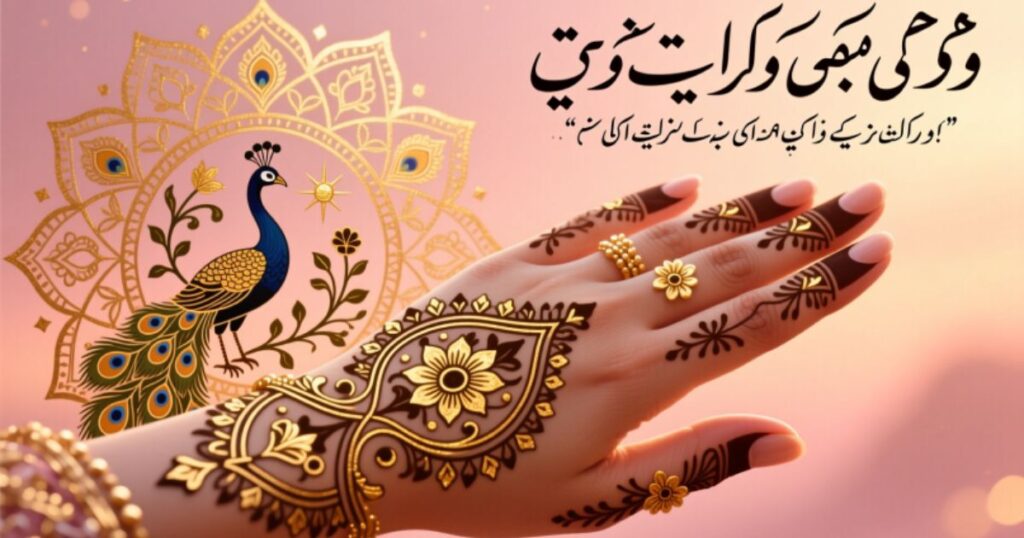 Romantic Mehndi Quotes for Bride and Groom