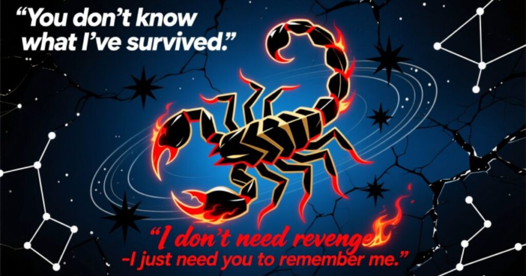 Savage Scorpio Quotes