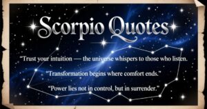 Scorpio Quotes
