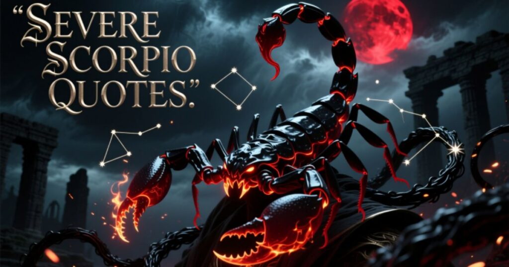 Severe Scorpio Quotes
