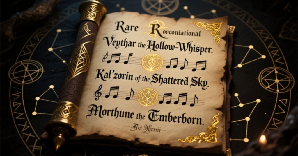 Unique and Uncommon Male Fantasy Names