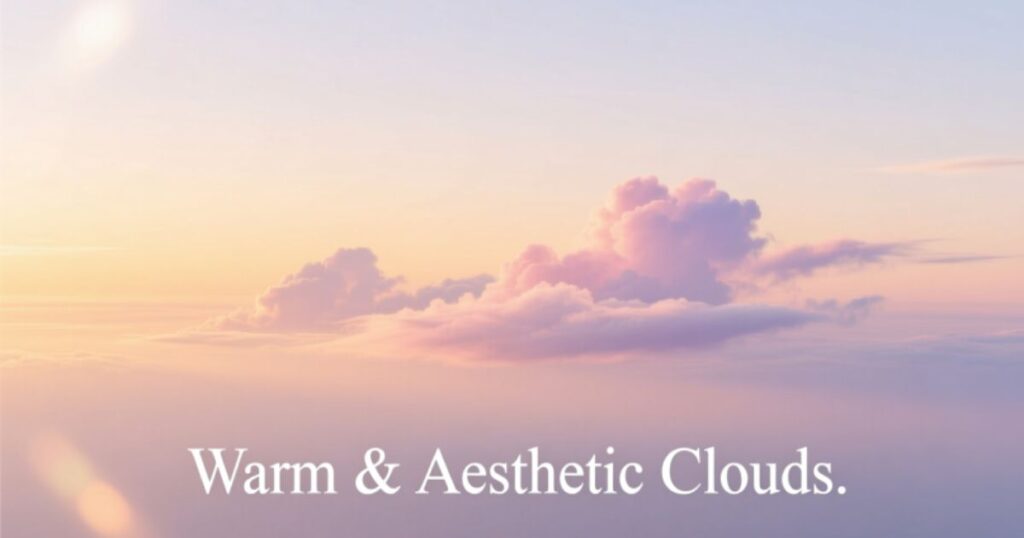 Warm & Aesthetic Cloud Captions