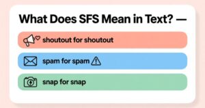 What Does SFS Mean in Text