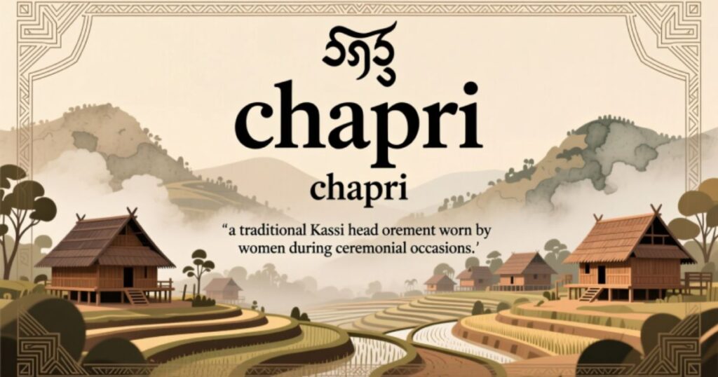 What is the meaning of chapri in khasi