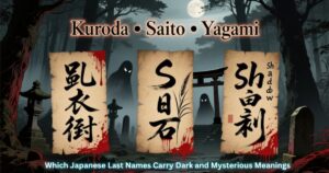 Which Japanese Last Names Carry Dark and Mysterious Meanings